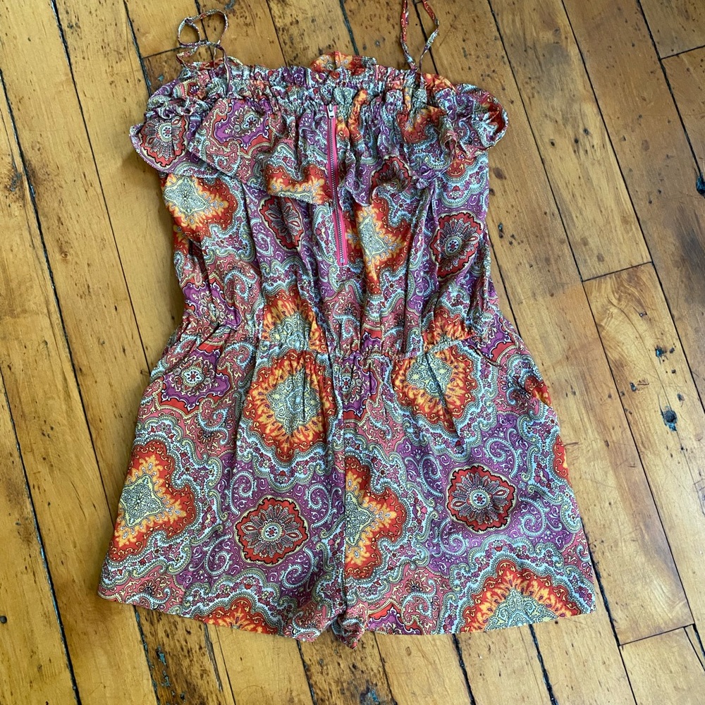 Lot of 2 items: J. Crew silk romper and top